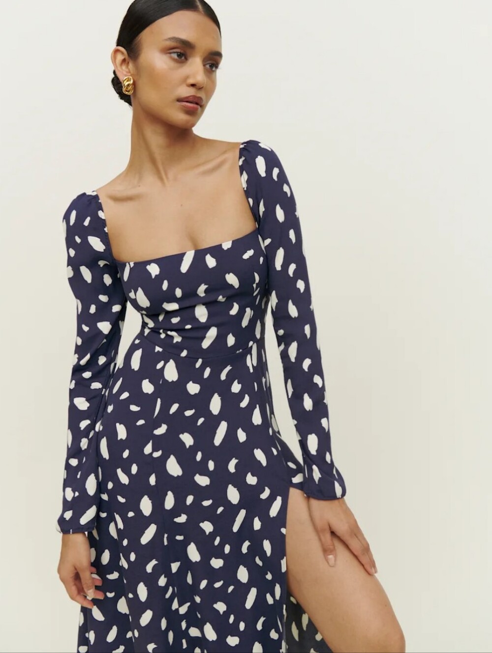 Reformation Sigmund Petite Dress In Splatter